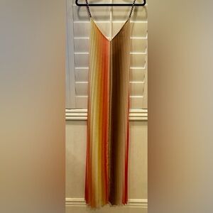 Scotch and Soda Multicolor Spaghetti Strap Maxi Dress
